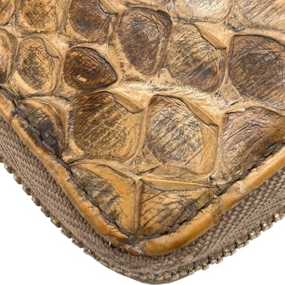 Gucci Python Zip Around Wallet Beige - Picture 11 of 13